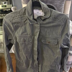 L.O.G.G. Studded Olive Green Women's Jacket